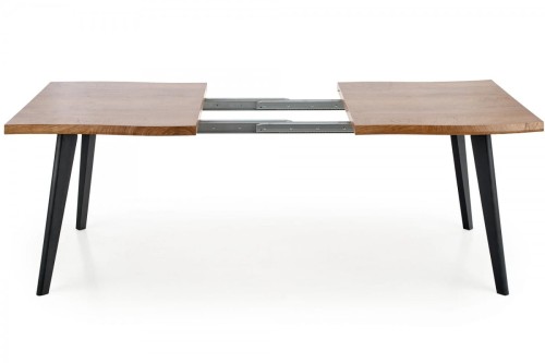 DICKSON stół rozkładany 120-180/80 cm, blat - naturalny, nogi - czarny (2p=1szt)