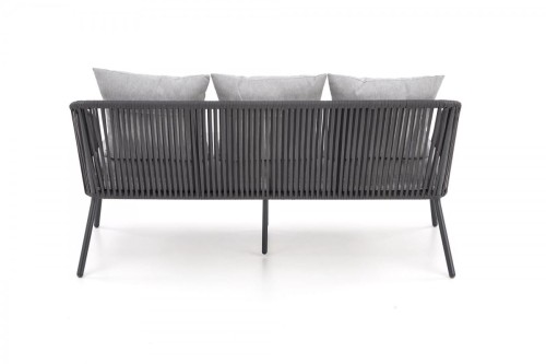ROCCA zestaw ogrodowy ( sofa + fotel 2x + ława ), ciemny popiel / jasny popiel (1p=1szt)