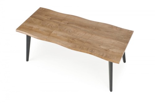 DICKSON 2 stół rozkładany 150-210/90 cm, blat - naturalny, nogi - czarny (2p=1szt)