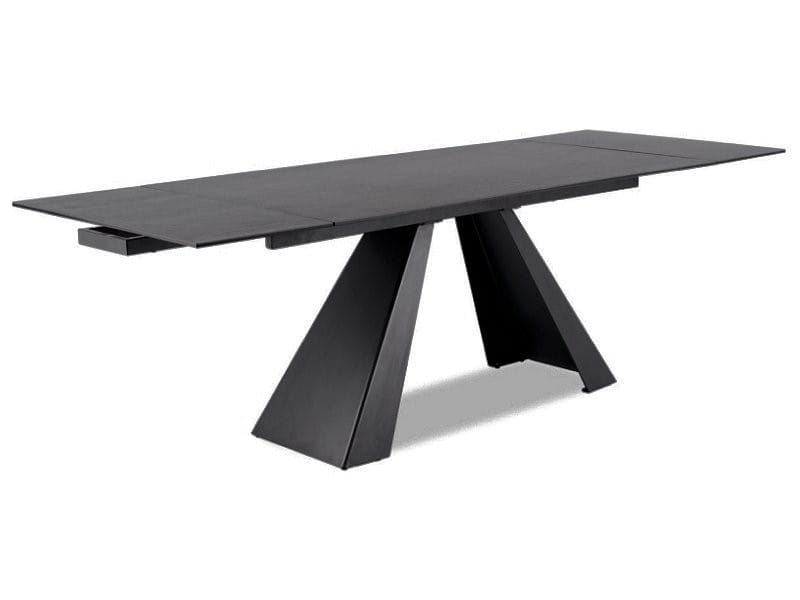 STÓŁ SALVADORE CERAMIC SZARY ANTHRACITE / CZARNY MAT (180-260)X90