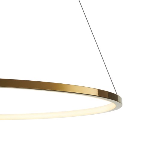 Lampa wisząca CIRCLE SLIM 60 LED złoty 60 cm