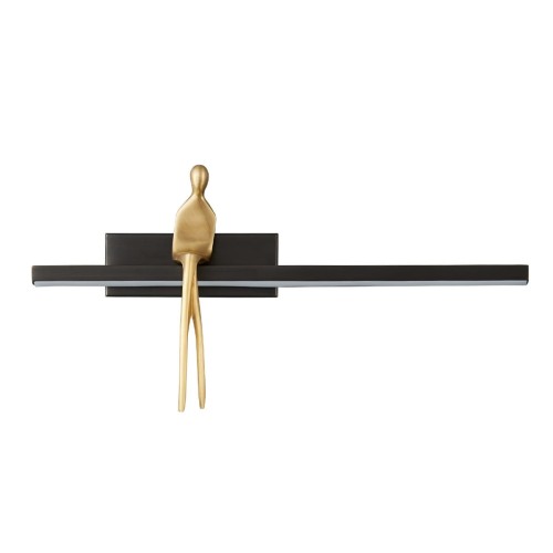 Lampa ścienna AMICI złota 31 cm