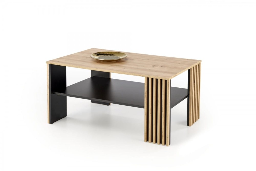 FEMINA ława dąb artisan/czarny (1p=1szt)