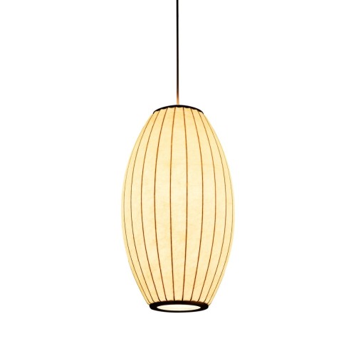 Lampa wisząca SILK BARREL biała 50 cm