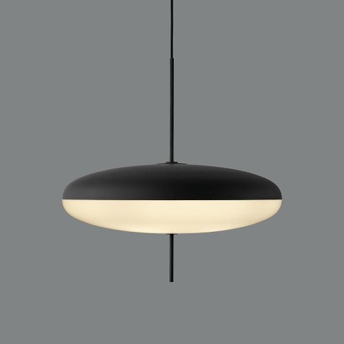 Lampa wisząca PIATTO biało-czarna 50 cm