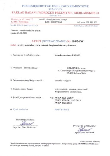 RAMOS fotel gabinetowy czarny (1p=1szt)