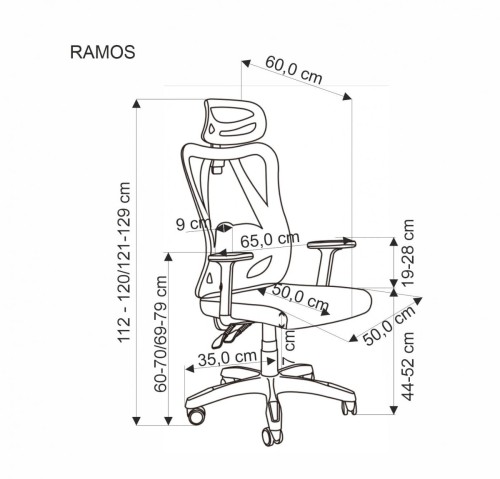 RAMOS fotel gabinetowy czarny (1p=1szt)