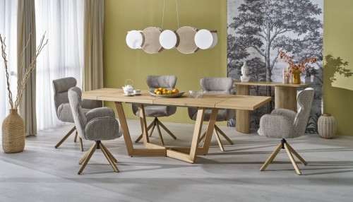 MASSIVE 3 stół rozkładany 160-250x90x77 cm dąb naturalny/dąb naturalny (2p=1szt)